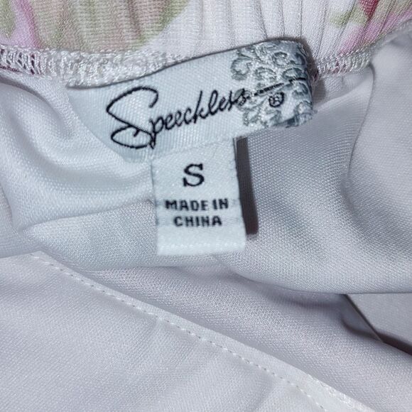 Speechless spaghetti strap floral pint summer beach wedding dress Sz Junior S - Picture 5 of 5